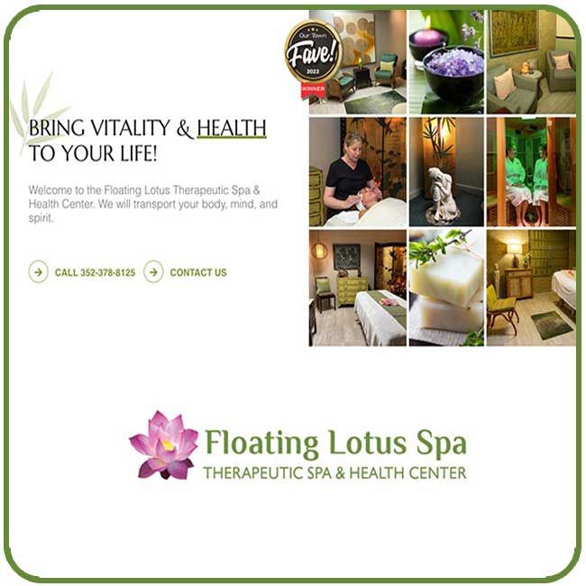Floating Lotus Spa Website Preview